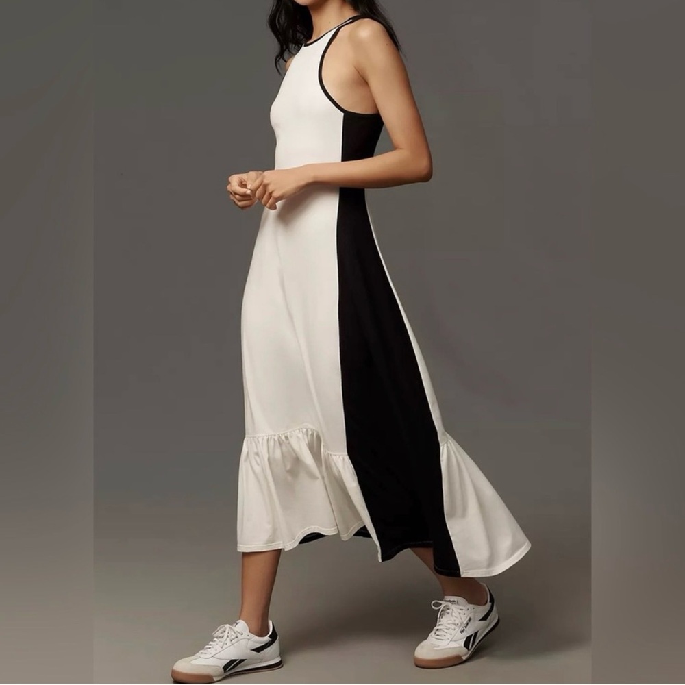 Daily Practice x Anthropologie Black and White Maxi Dress